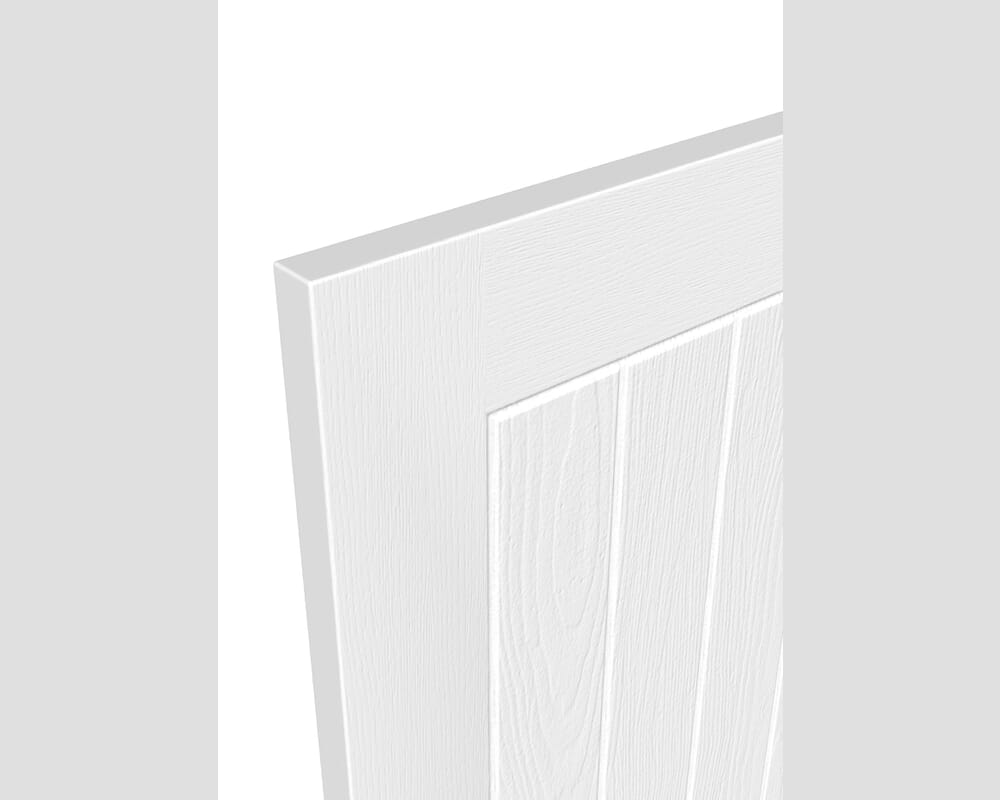 1981mm x 610mm x 44mm (24") White Grained Mexicano Fire Door