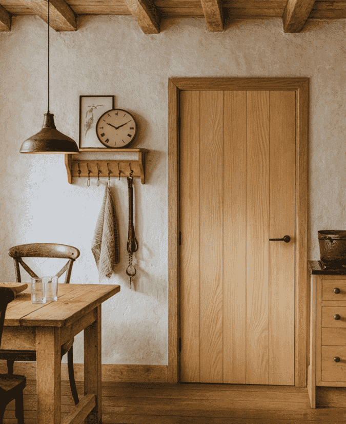 838x1981x44mm (33") Oak Killarney Fire Door