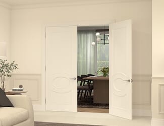 Clarendon White Fire Door