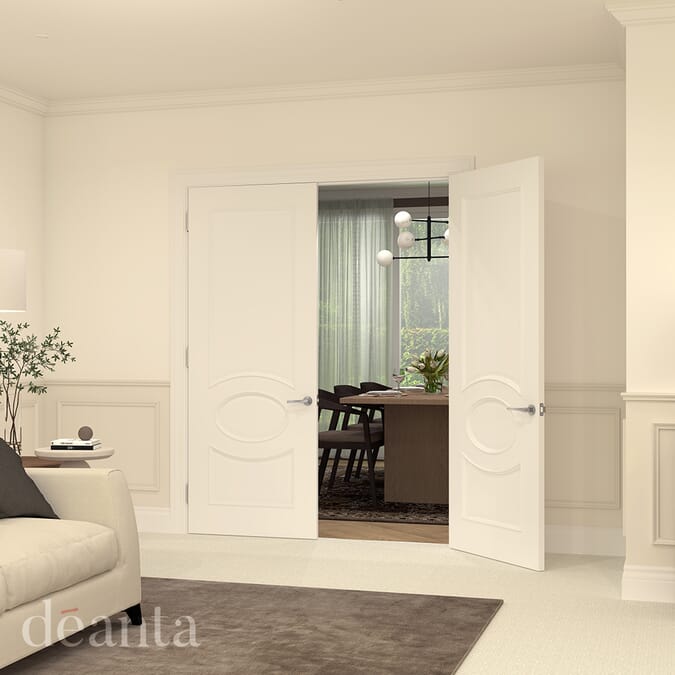 1981x686x44mm (27") Clarendon White Fire Door