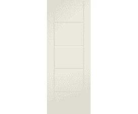 Ladder 5 Panel Ivory Laminate Fire Door