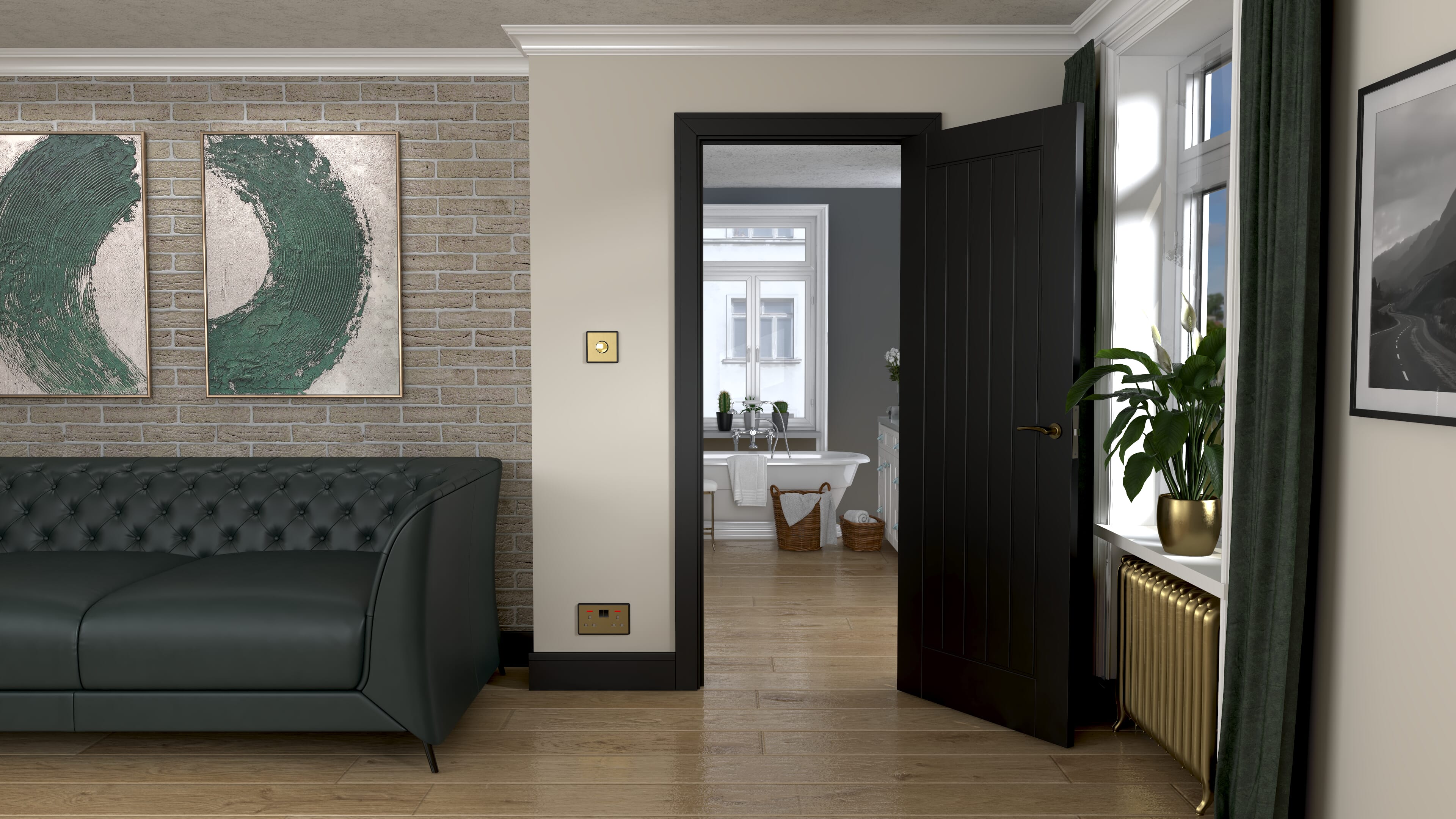 1981x762x44mm (30") Black Mexicano Smooth Fire Door
