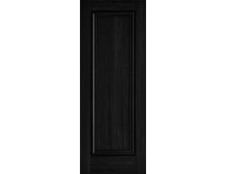 Haddon Black Laminate Fire Door