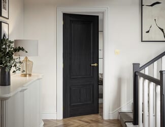 Burghley Black Laminate Fire Door