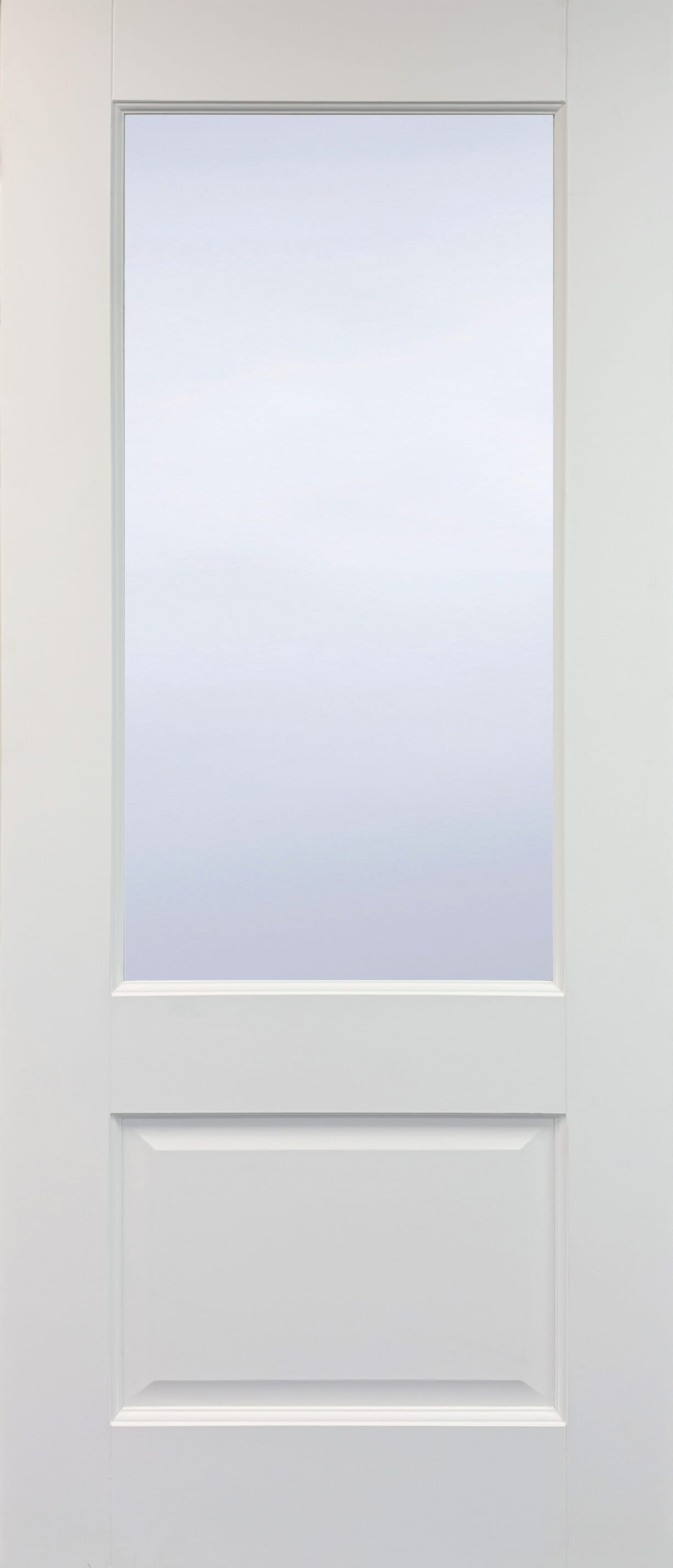 838x1981x44mm (33") Vermont White Clear Glass Fire Door