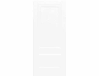 Lyon 2 Panel White Laminate Fire Door