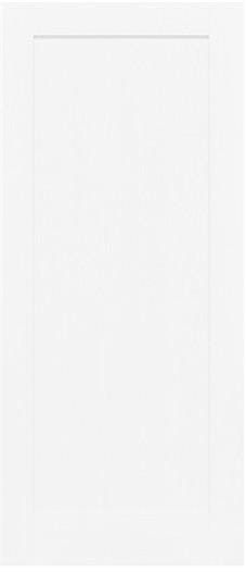 Shaker 1 Panel White Laminate Fire Door