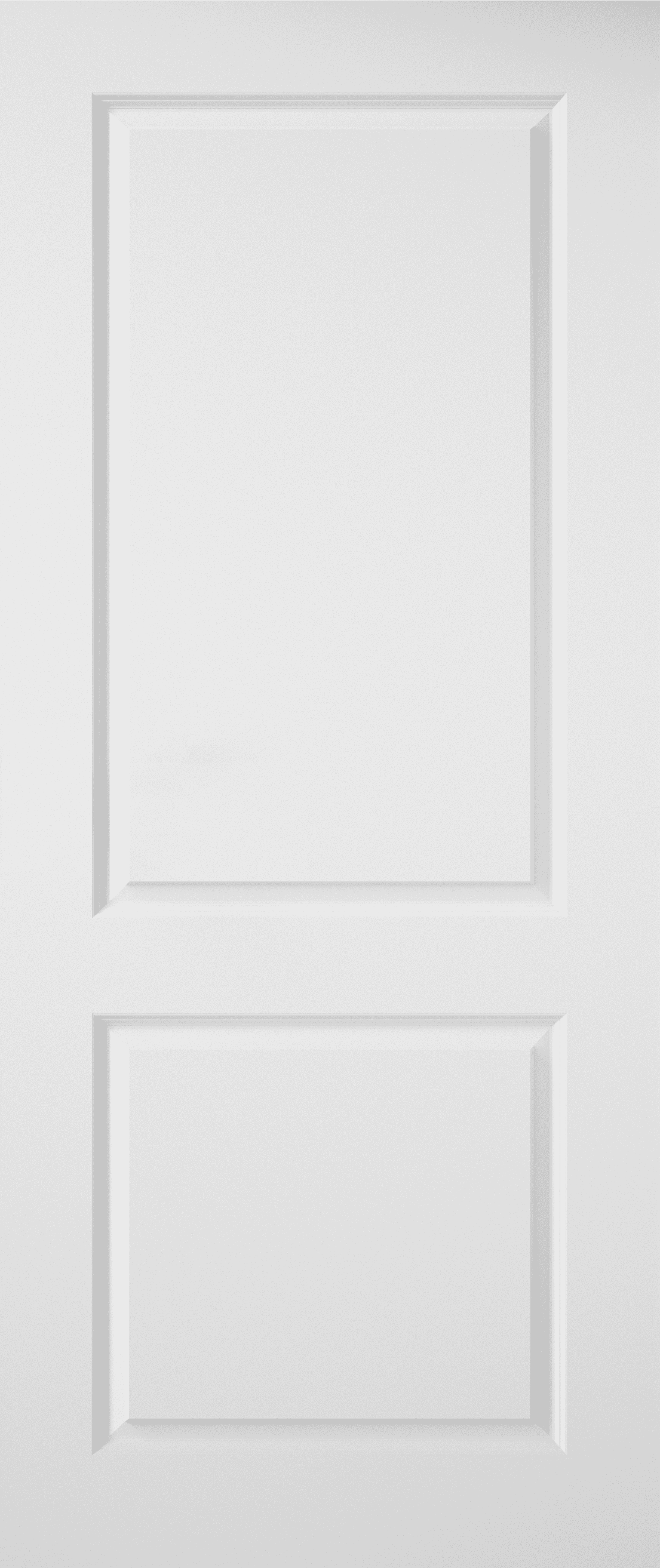 2 Panel White Laminate Fire Door