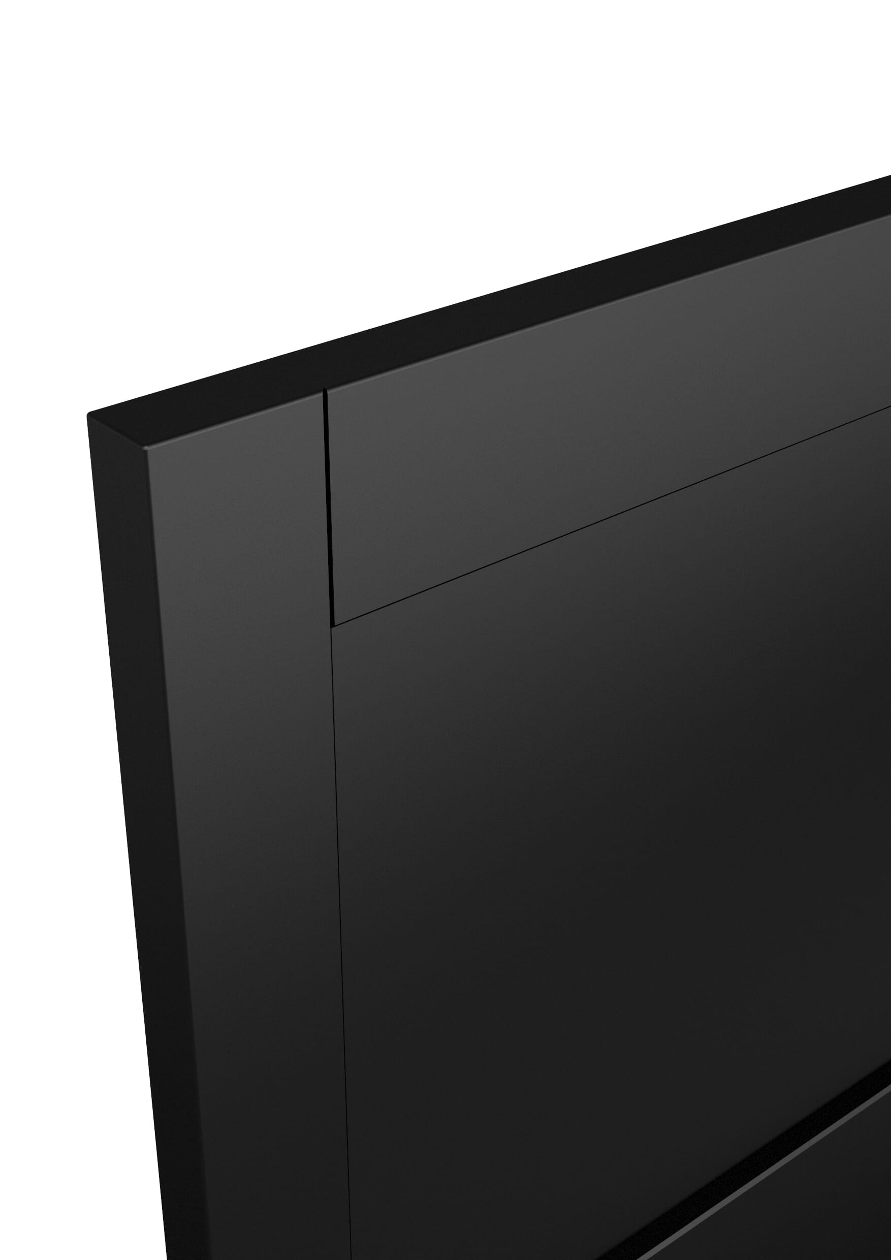 686x1981x44mm (27") Kensington Black Primed 4 Panel Fire Door