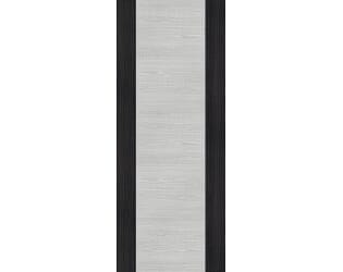 Architectural Flush Light Grey Ash with Dark Grey Edges - Prefinished Fire Door Blank