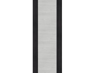Architectural Flush Light Grey Ash with Dark Grey Edges - Prefinished Fire Door Blank