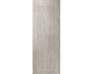 Salerno White Grey Laminate Fire Door