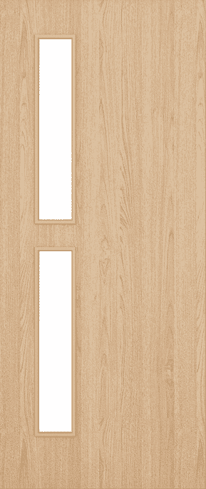 Architectural Oak 07 Frosted Glazed - Prefinished FD30 Fire Door Set