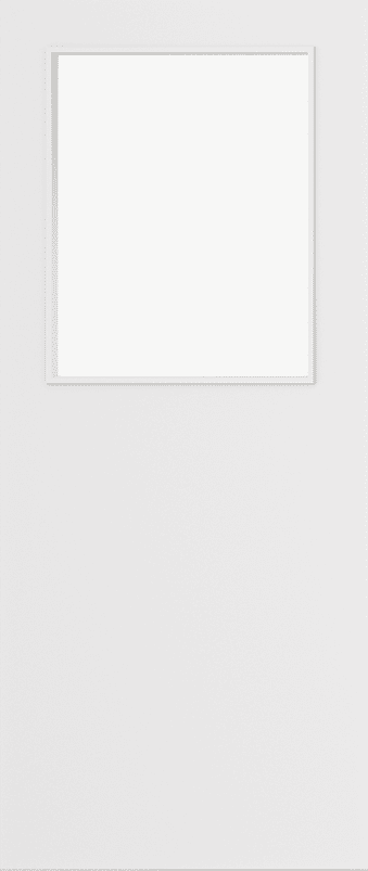 Architectural Paint Grade White 01 Clear Glazed FD30 Fire Door Set