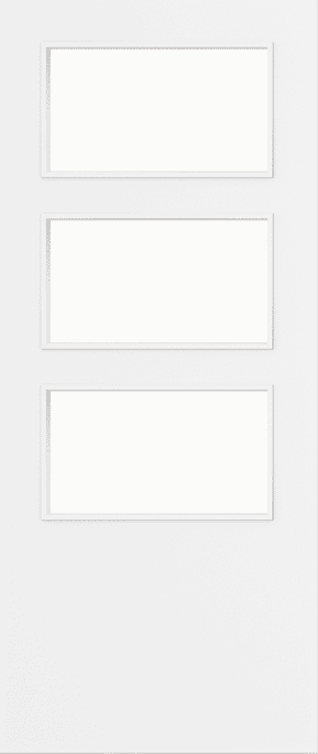Architectural Paint Grade White 03 Frosted Glazed FD30 Fire Door Set