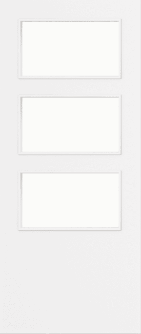 Architectural Paint Grade White 03 Clear Glazed FD30 Fire Door Set