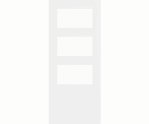 Architectural Paint Grade White 03 Clear Glazed FD30 Fire Door Set