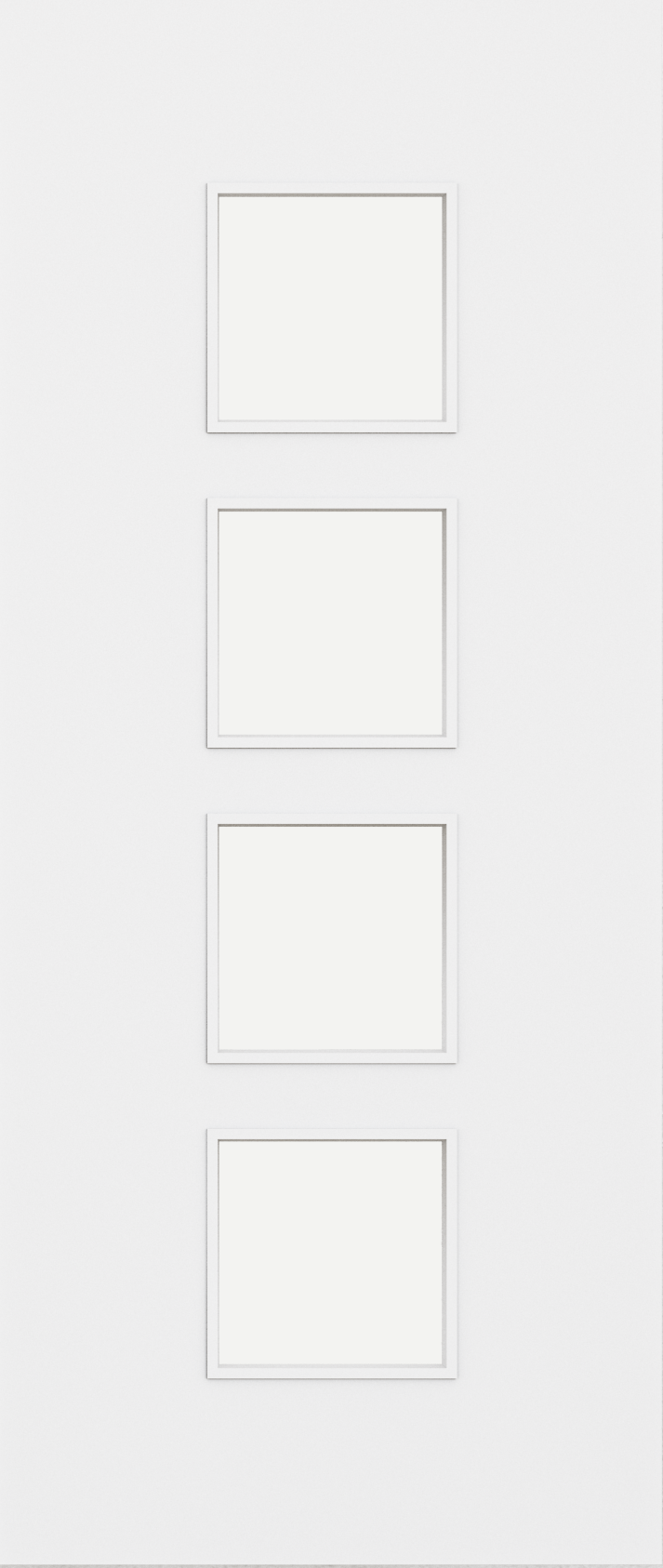 Architectural Paint Grade White 09 Clear Glazed Fd30 Fire Door Set At ...