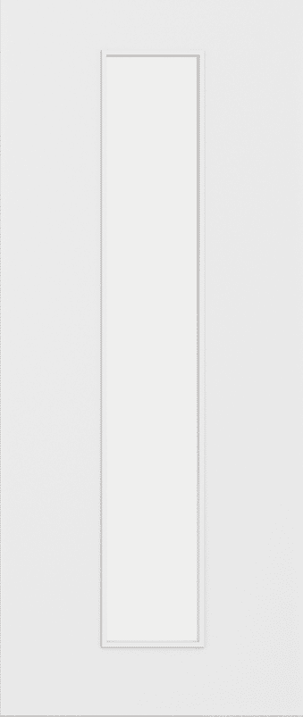 Architectural Paint Grade White 10 Frosted Glazed FD30 Fire Door Set