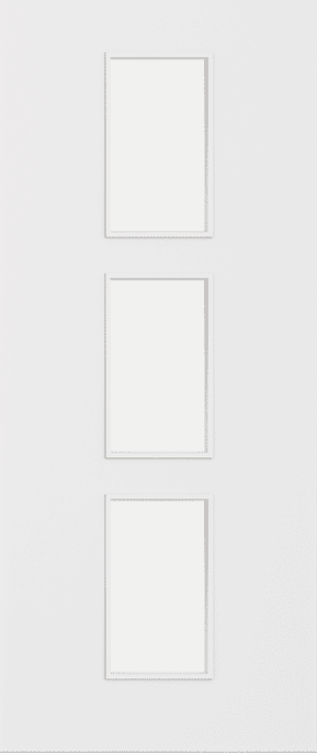 Architectural Paint Grade White 11 Clear Glazed FD30 Fire Door Set