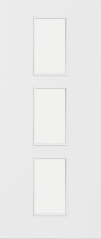 Architectural Paint Grade White 11 Frosted Glazed FD30 Fire Door Set