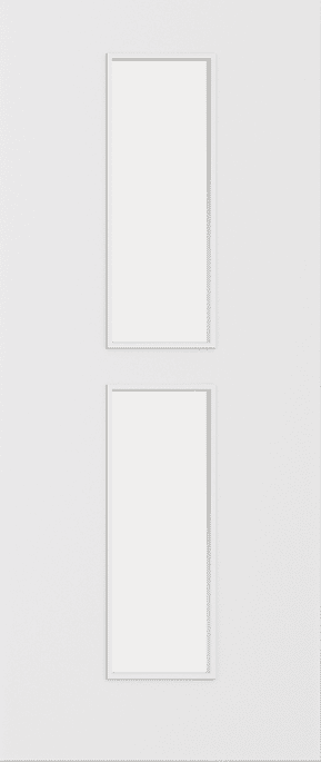 Architectural Paint Grade White 12 Frosted Glazed FD30 Fire Door Set