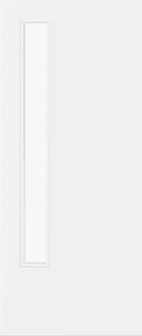 Architectural Paint Grade White 13 Frosted Glazed FD30 Fire Door Set