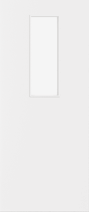 Architectural Paint Grade White 14 Frosted Glazed FD30 Fire Door Set