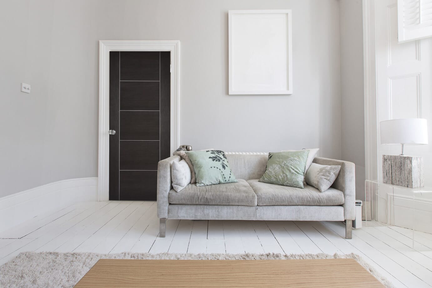 Iseo Dark Grey Laminate - Prefinished FD30 Fire Door Set