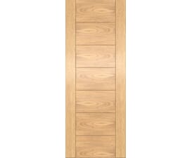 Modern 7 Panel Oak FD30 Fire Door Set