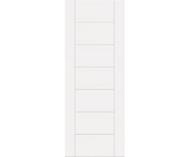 Modern 7 Panel White - Prefinished FD30 Fire Door Set