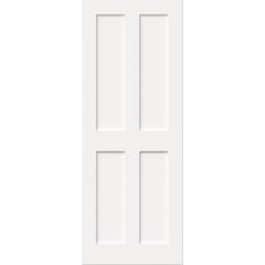 Victorian Shaker 4 Panel White - Prefinished FD30 Fire Door Set
