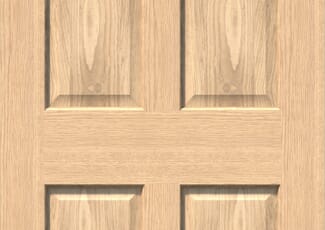 Traditional Victorian 4 Panel Oak FD30 Fire Door Set