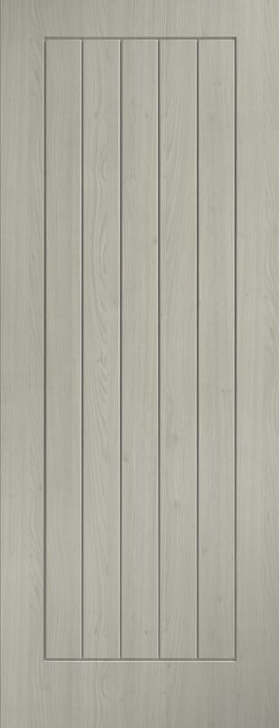 Cottage Light Grey Laminate FD30 Fire Door Set