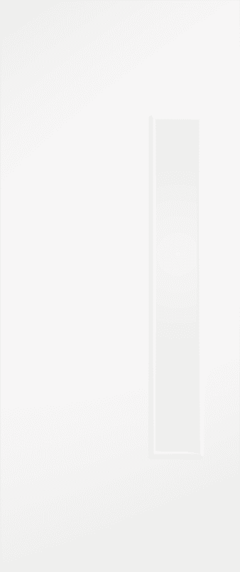 Flush White 18G Clear Glazed FD30 Fire Door Set