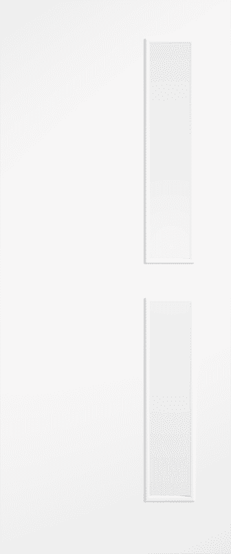 Flush White 16G Clear Glazed FD30 Fire Door Set
