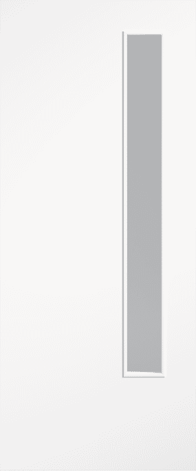Flush White 20G Clear Glazed Fire Door Set by LPD