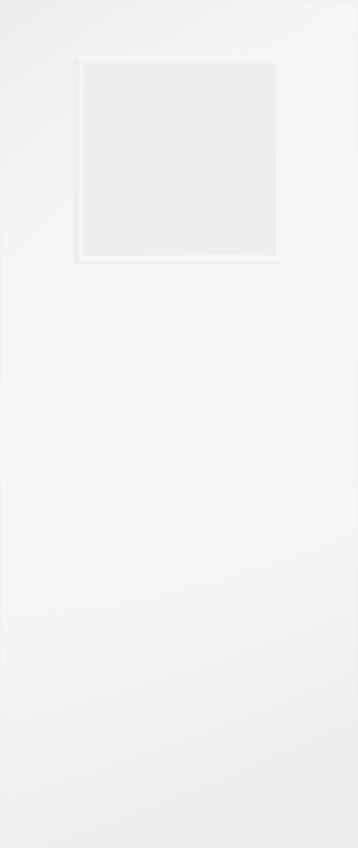 Flush White 1G Clear Glazed FD30 Fire Door Set