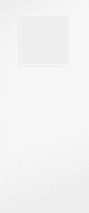 Flush White 1G Clear Glazed Fire Door Set by LPD