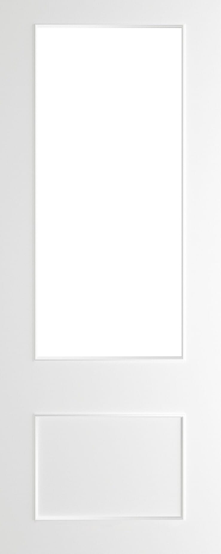 Sandringham White Clear Glazed FD30 Fire Door Set