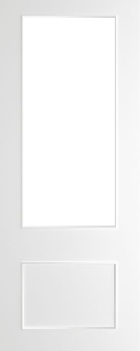 Sandringham White Clear Glazed FD30 Fire Door Set