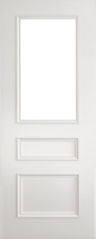 Windsor Clear Glazed White FD30 Fire Door Set