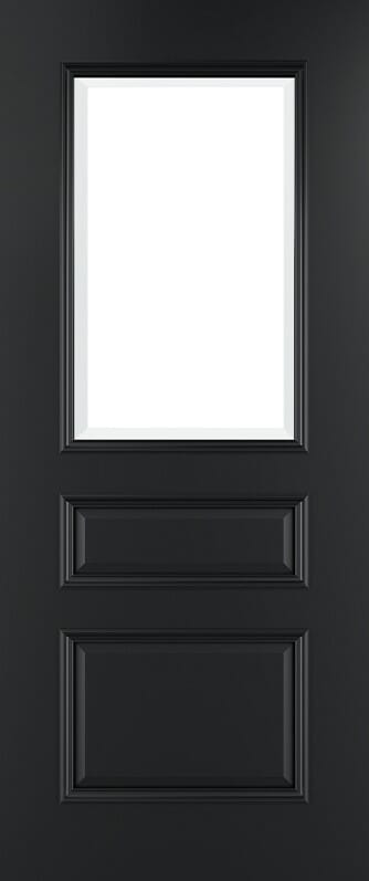Windsor Black Glazed Prefinished FD30 Fire Door Set