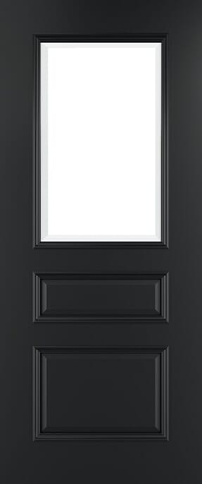Windsor Black Glazed Prefinished FD30 Fire Door Set