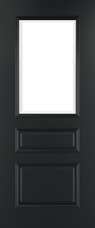 Windsor Black Glazed Prefinished FD30 Fire Door Set
