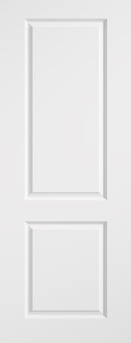 Smooth 2 Panel White Moulded FD30 Fire Door Set