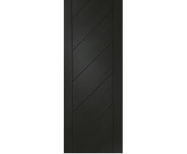 Monza - Black Prefinished FD30S PAS24 Door Set