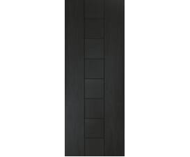 Messina Oak - Black Prefinished FD30S PAS24 Door Set