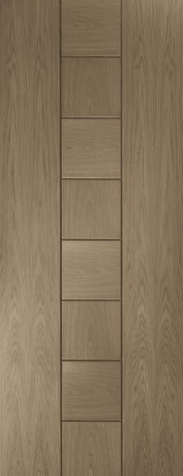 Messina Oak - Cappuccino Prefinished PAS24 Flat Front Door Set