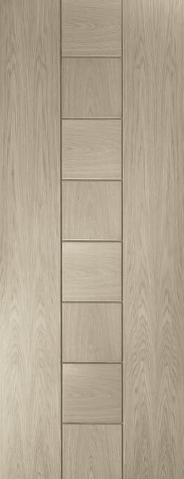 Messina Oak - Crema Prefinished PAS24 Flat Front Door Set